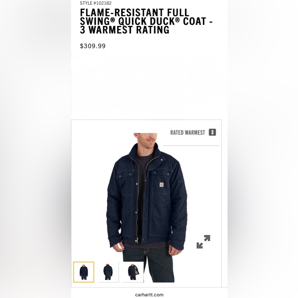 Carhartt FLAME RESISTANT FULL SWING Coat - Picture 4 of 13